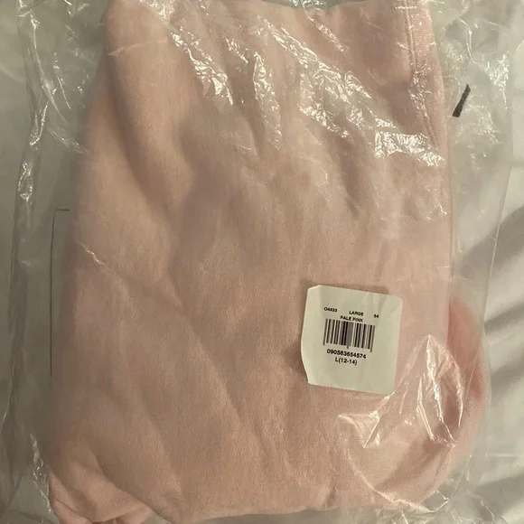 NWT Hanes EcoSmart Crewneck Sweatshirt Large - Pale Pink - Picture 2 of 6